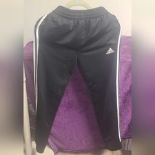 Girl's Adidas Pants Jogger Sweats, Size 10/12, Black  White