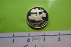 THE PIONEER TRAIN RAILROAD 1848-1973 CHICAGO 1ST LOCOMOTIVE 999 SILVER COIN 3P9