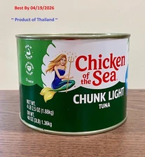 Chicken of the Sea Chunk Light Tuna in Water, Food Service Pack,  66.5 oz 1.88kg