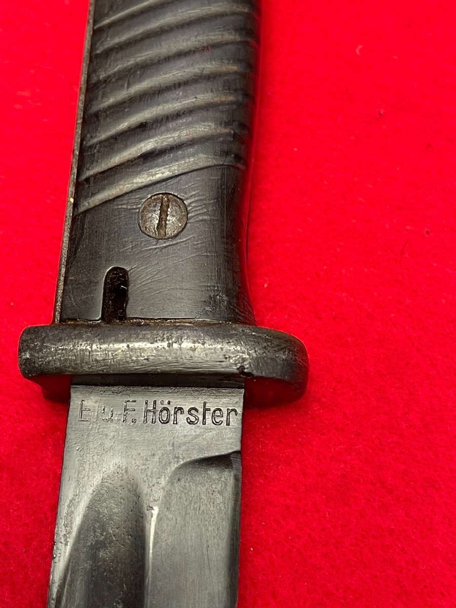 Original WW2 German Mauser K98 Rifle Bayonet F. Horster 1939 w