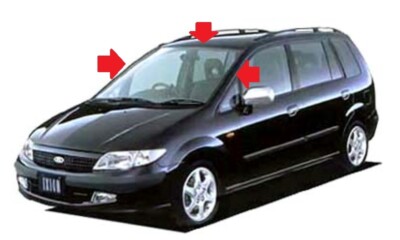 MAZDA GENUINE Ixion 1999/2001 Front Window Up Molding OEM Japan #40 Weatherstrip