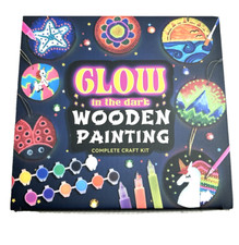 Kids Craft Kit Glow In The Dark Complete Wooden Painting Creative Set Ages 6 