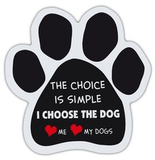 Dog Paw Shaped Magnets: SIMPLE, LOVE ME, LOVE MY DOGS  Dogs, Gifts, Cars