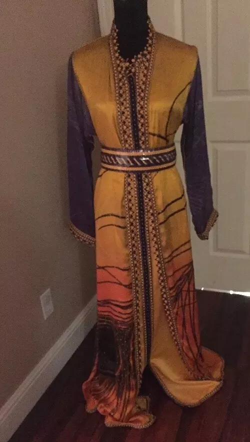 Studded georgette caftan sale