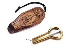 Jew's Harp by P.Potkin in wooden case Shaman handmade - mouth musical instrum...