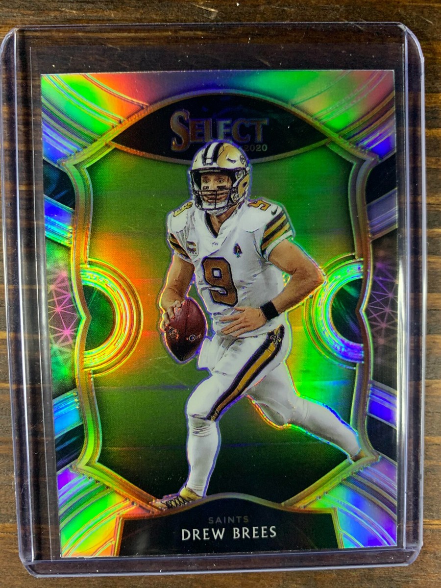 Drew Brees Football Card #15 Select Concourse Silver Prizm SSP