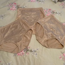 Lot of 3 Vanity Fair 7/L Women's Smoothing Comfort Rear Lift 13262 Panties NWOT