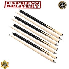 Pool Cues Set Of 4 Billiard House Cue Sticks 58" 2 Piece Bar Billiards Hardwood
