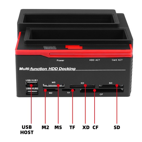 Pro Hard Drive Docking Station, Dual Bay for 2.5/3.5 Inch SATA I/II/III HDD SSD - Picture 10 of 12