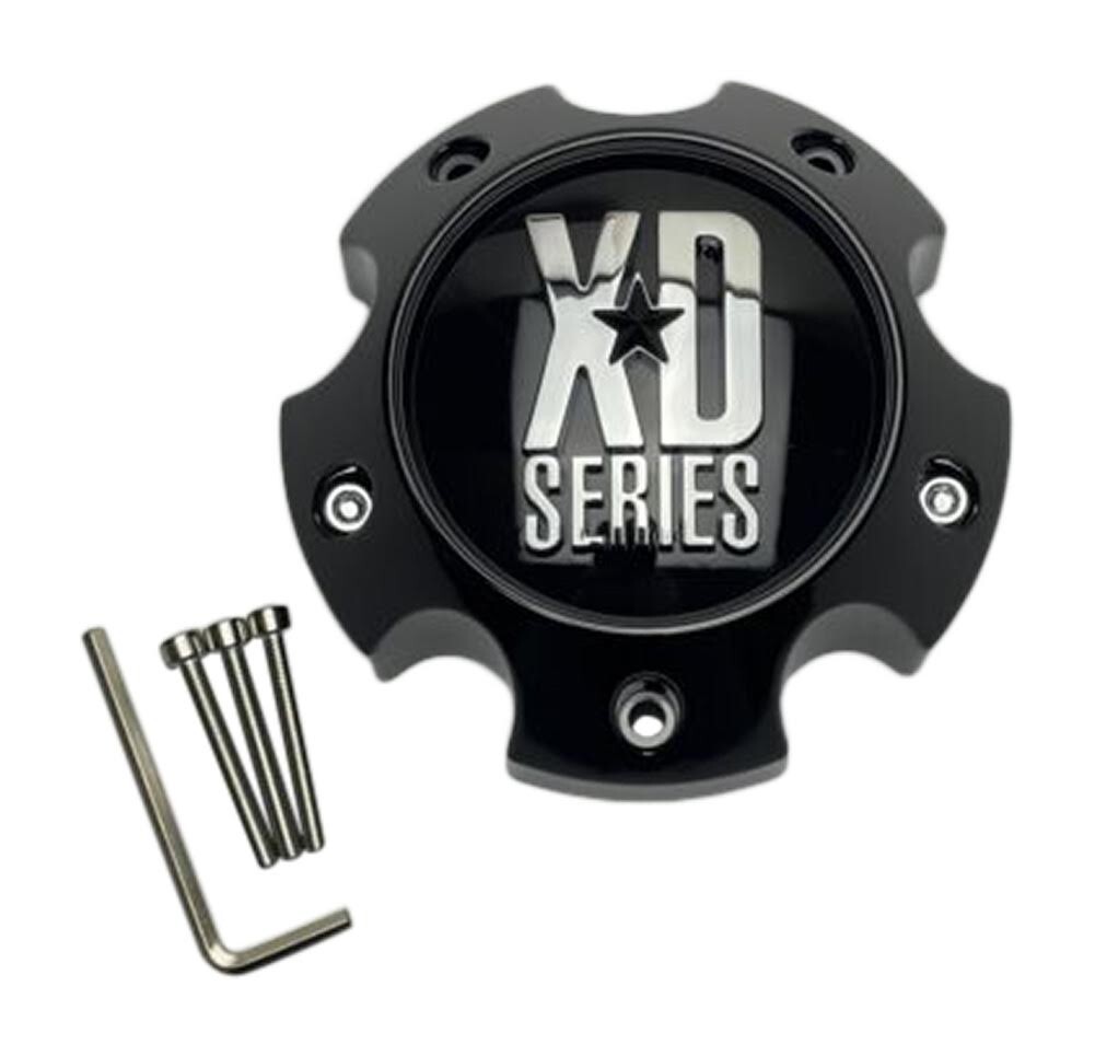 KMC XD Series Gloss Black 5 Lug Wheel Center Cap W/Screws KMC XD Series Gloss Black 5 Lug Wheel Center Cap W/Screws