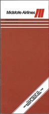 Midstate Airlines system timetable 6/15/86 [9032] Buy 4+ save 25%