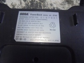 UNTESTED Sega Game Gear PowerBack Battery Pack Power Back GameGear portable 2142