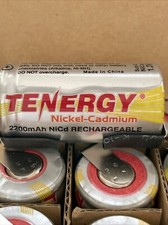 15x Tenergy 2200mAh SubC NiCd Rechargeable Batteries For Power Tools w/ Tab 1.2V