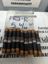 COOPER BUSSMANN,FRS-R-5 6/10,FUSETRON 5-6/10 AMP FUSES LOT OF 9 NOS