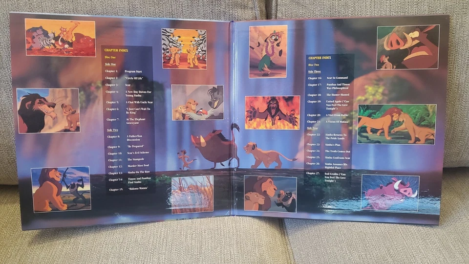 DISNEY'S The Lion King LASERDISC Deluxe CAV Letterbox Edition Mint Condition - Image 3 of 4