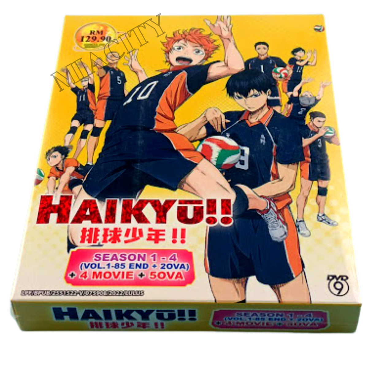 HAIKYU !! (SEASON 1-4)( HAIKYŪ ) - ANIME TV DVD (1-85 EPS+5 OVA+4 MOVIE)  ENG DUB