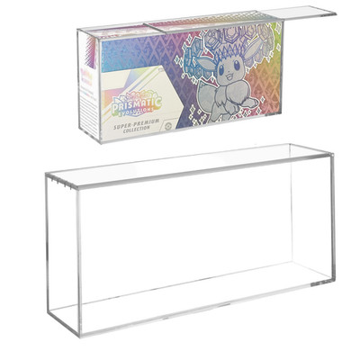 Upgraded Magnetic Acrylic Pokémon Display Case Box for SPC Prismatic Evolutions