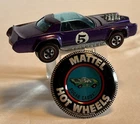 Original 1969 Hot Wheels Redline Car Purple SUGAR CADDY    w/ Pin   Nice