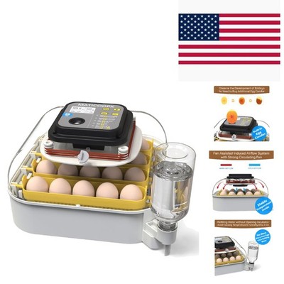 20 Egg Incubator with Humidity Display & Automatic Turner for Hatching Success