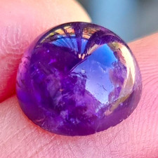 AMETHYST Cabochon Edelstein rund polierter Stein ca. 12 mm – 1 Stück