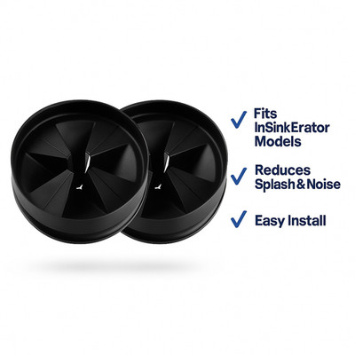 2 Pack Garbage Disposal Splash Guard for InSinkErator QCB-AM   Quiet Sink Baffle