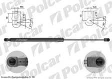 Gasfeder Heckklappe Links / Rechts 5065Mm f&uuml;r Mercedes X204 08-15