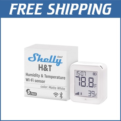 H&T Gen3 Smart Temperature & Humidity Sensor - Wi-Fi & Bluetooth Connectivity
