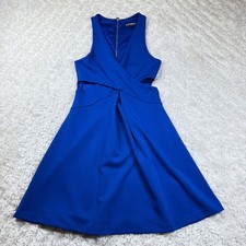 Express Dress 2 Blue Sleeveless Dress Cutout Cocktail Party Mini Date Night