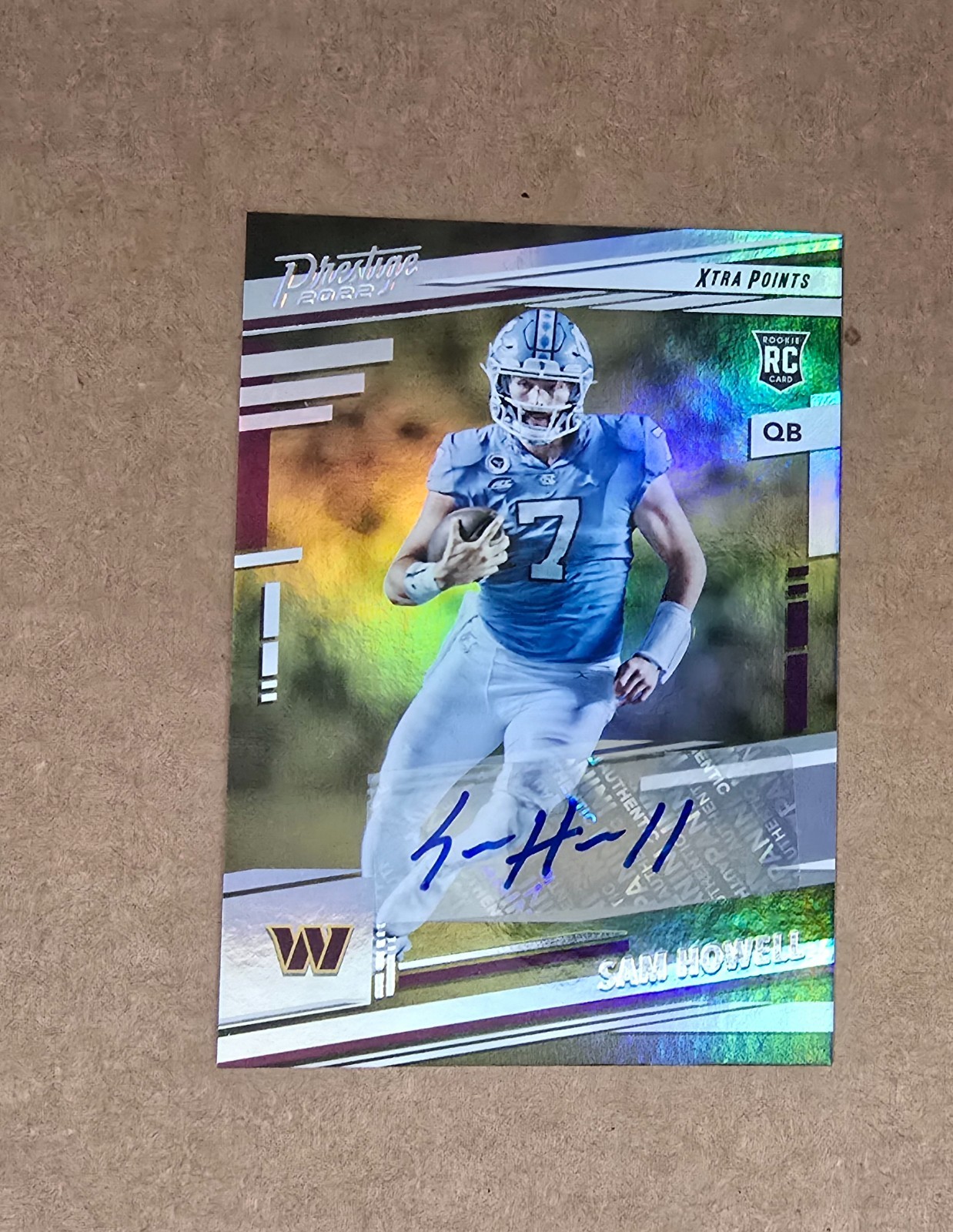 2022 Panini Prestige SAM HOWELL *GOLD ROOKIE XTRA POINTS AUTO* #305