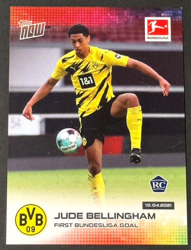 2021 Topps Now #165 Jude Bellingham Rookie RC Dortmund England NM-MT /12919