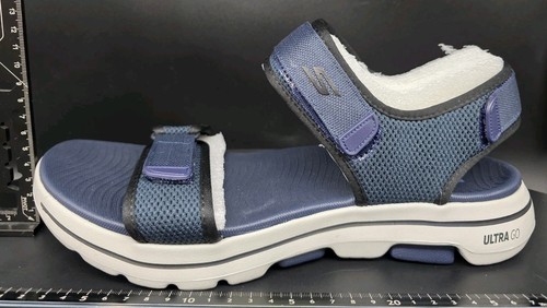 Skechers Men's Go Walk 5 Carbourg Open Toe Sandals - Navy/Black - UK 11 / US 12 - Picture 5 of 23