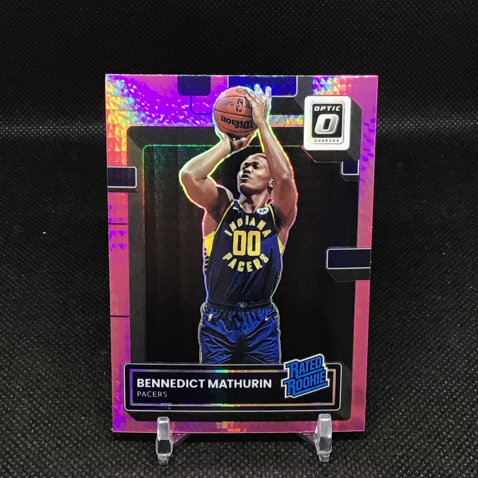 2022 Donruss Optic Rated Hyper Pink Prizm Bennedict Mathurin #209 Rookie RC