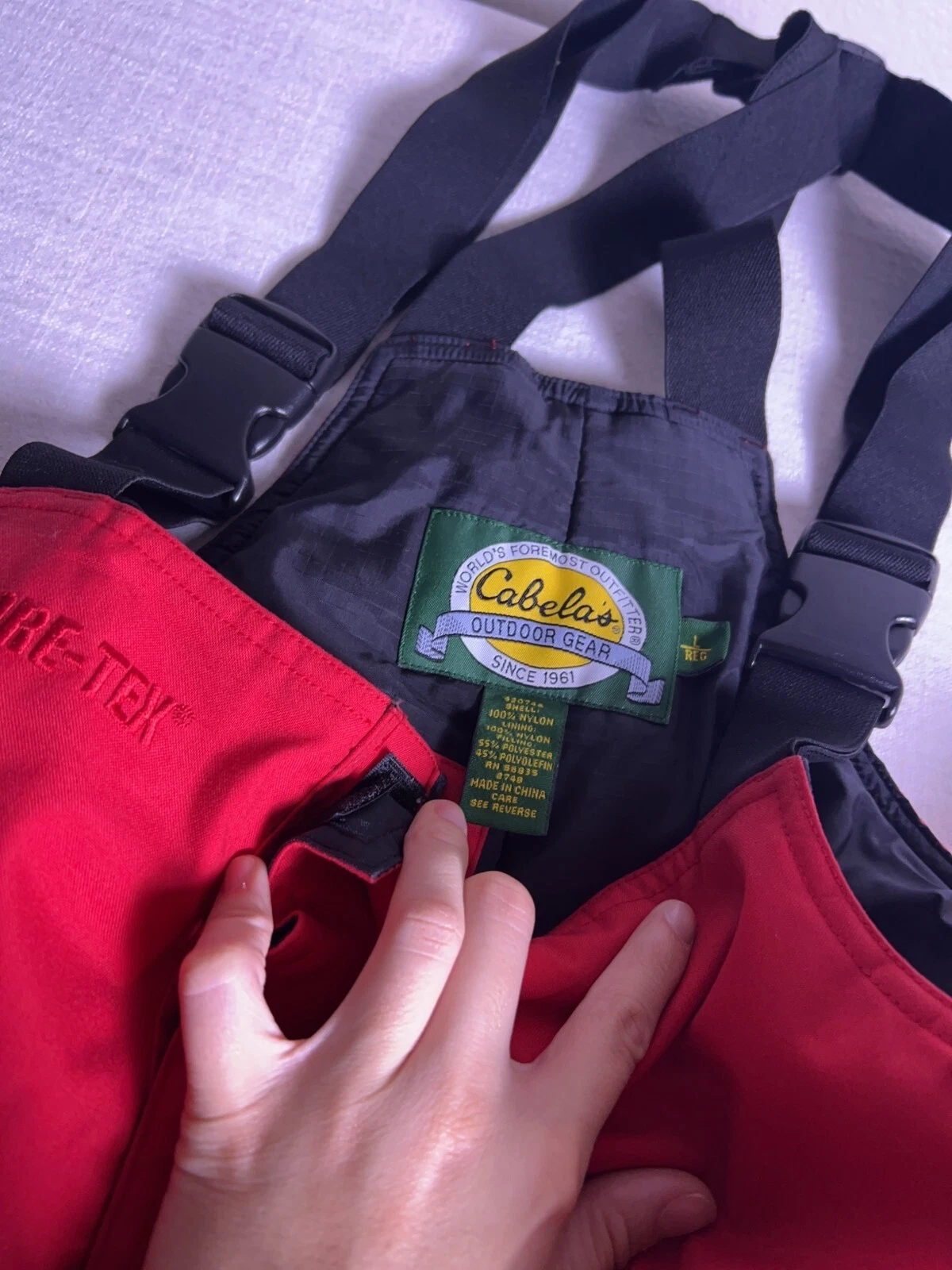 Cabela's Guided Gore-Tex Fishing Rain Jacket Bib Full Set Vintage - Size L - product detail image 6