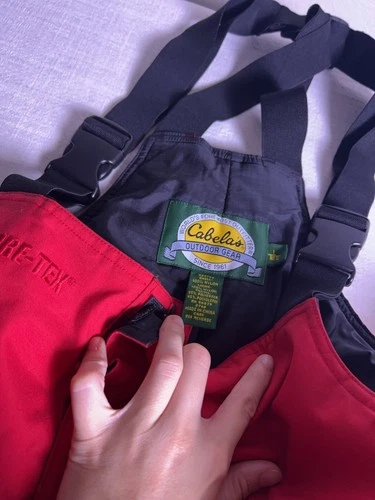Cabela's Guided Gore-Tex Fishing Rain Jacket Bib Full Set Vintage - Size L image 6