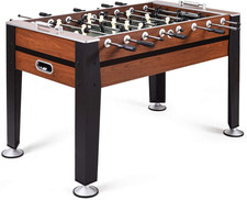 54" Foosball Table, Soccer Game Table Competition Sized Football Arcade for Adul