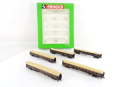 Arnold HN4001 Personen-Wagen-Set Simplon Orient Express, 5-teilig, OVP, M 1:160