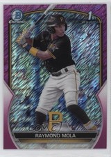2023 Bowman Chrome Prospects Fuchsia Shimmer Refractor 74/199 Raymond Mola 0w3