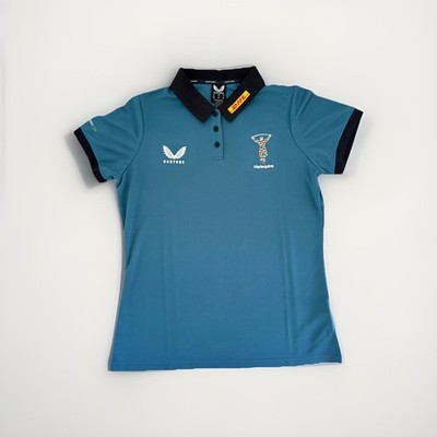 Castore Harlequins Damen Poloshirt UK Größe 12 neu mit Etikett