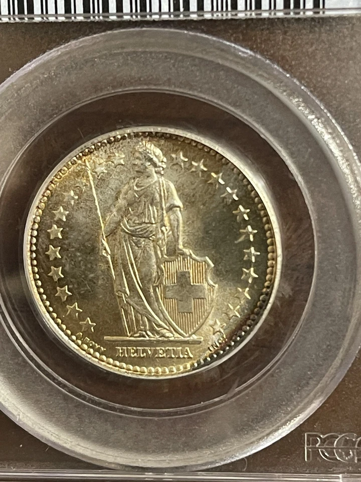 1940-B***SWITZERLAND  2 SILVER FRANCS***PCGS MS66*** - Image 3 of 4