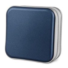 CD/DVD Cases 40 Capacity Disc Storage Binder for Car - Holders Dark Blue