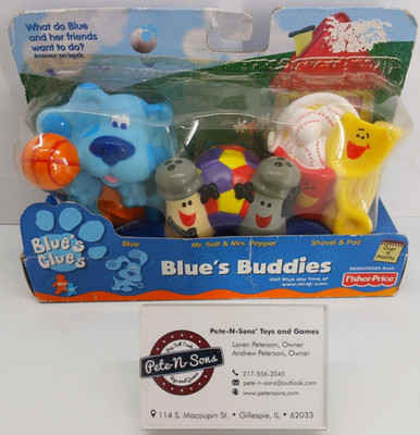 2000 Mattel: Viacom: Blue's Clues: Blue's Buddies 3 figure set: Sealed