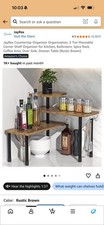 2 Tier Bathroom Counter Organizer Wood Vanity Shelf With Basket Skincare Storage