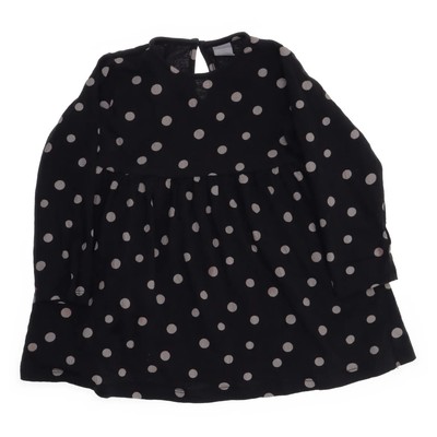 H&M, Kleid, Größe: 92, Schwarz/Mehrfarbig, Baumwolle/Polyester/Elasthan #Gvd