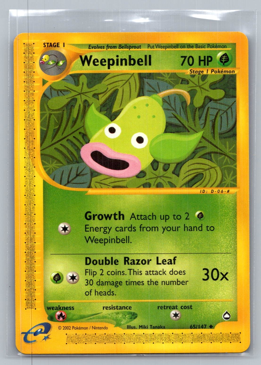 Weepinbell 065/147 Aquapolis Uncommon NM