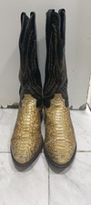 Dan Post Vintage Natural Python Snakeskin Cow...