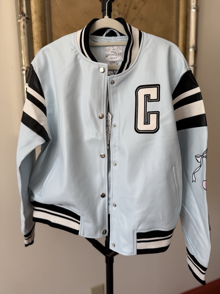 Disney Princess Forever 21 Cinderella Varsity Jacket Womens Light