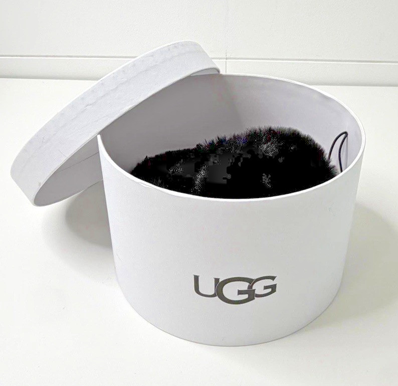 UGG Australia Minky Black Ear Muffs Shearling Sherpa Winter NWT One Size image 5