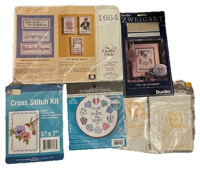 DIMENSIONS #72408 Home is Where the Heart is Stamped Cross Stitch Kit NEW QTY 3