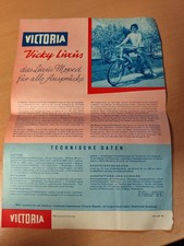 Victoria Vicky Luxus -SCHLECHT Prospekt Moped motorrad mofa oldtimer brochure M7