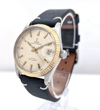 Tudor Prince Oysterdate 9456 Auto 34mm Steel Gold Bezel Cal 2484